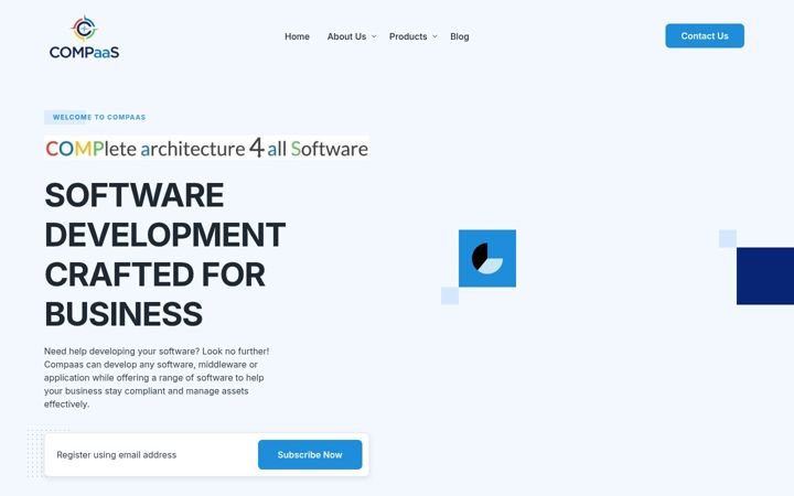 Screenshot of compaas.uk