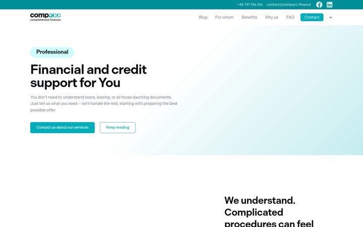 Screenshot of compacc.finance