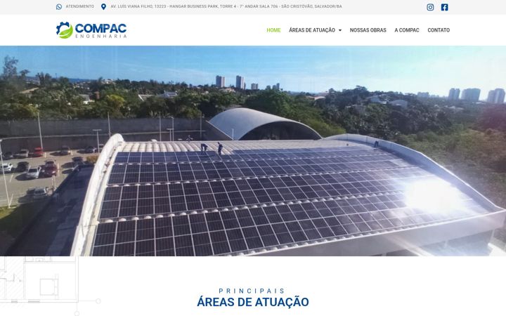 Screenshot of compacengenharia.com.br
