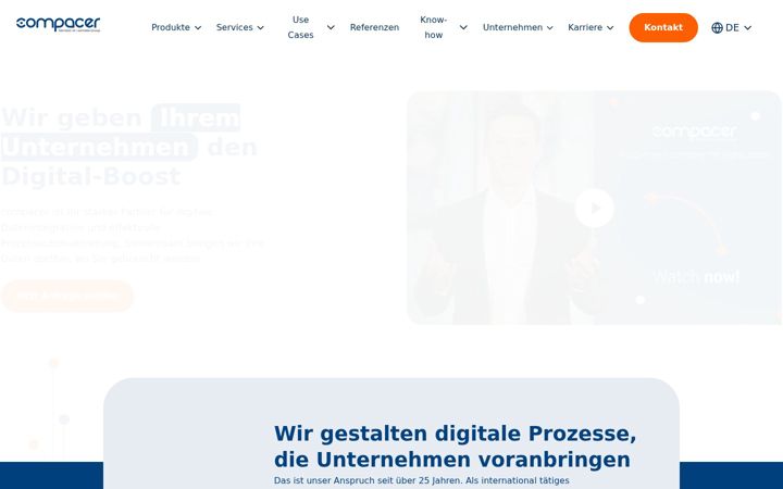 Screenshot of compacer.com