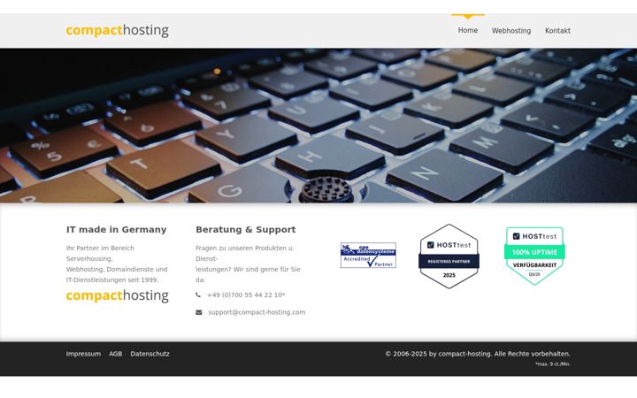 Screenshot of compact-hosting.com