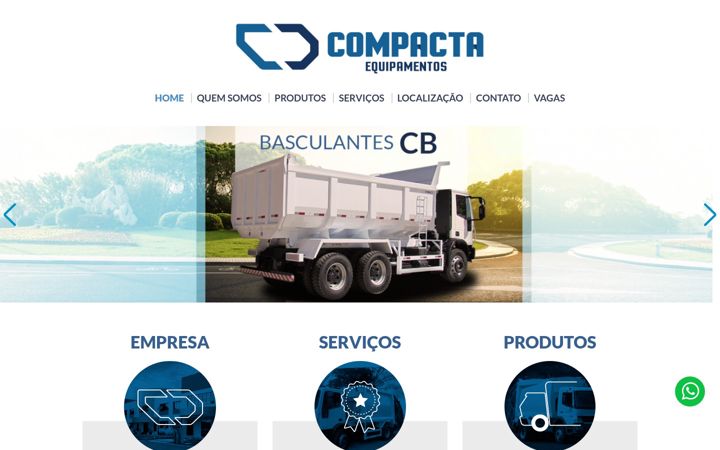Screenshot of compactacoletores.com.br
