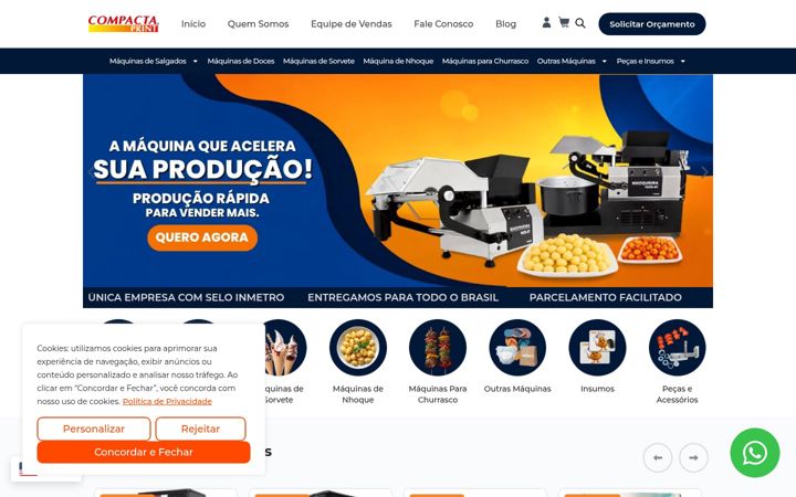 Screenshot of compactaprint.com.br