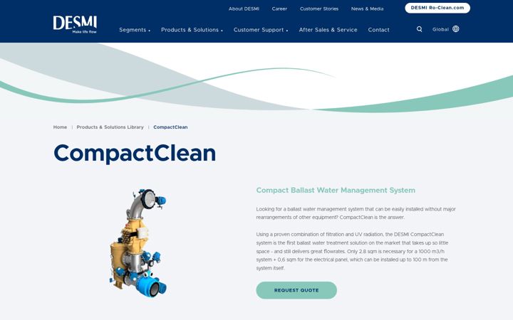 Skjermbilde av compactclean.info