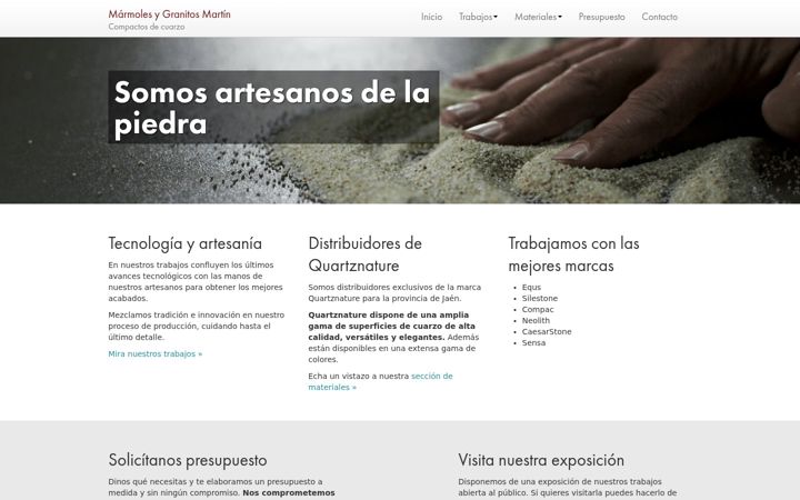 Screenshot of compactosdecuarzo.com