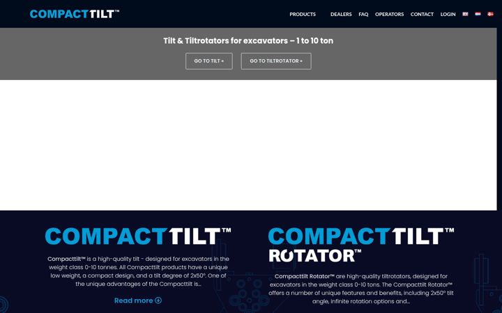 Screenshot of compacttilt.com