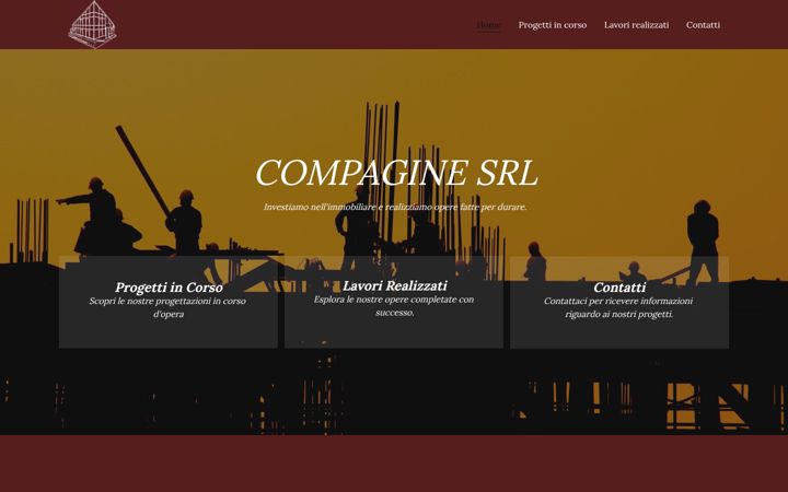 Screenshot of compaginesrl.com