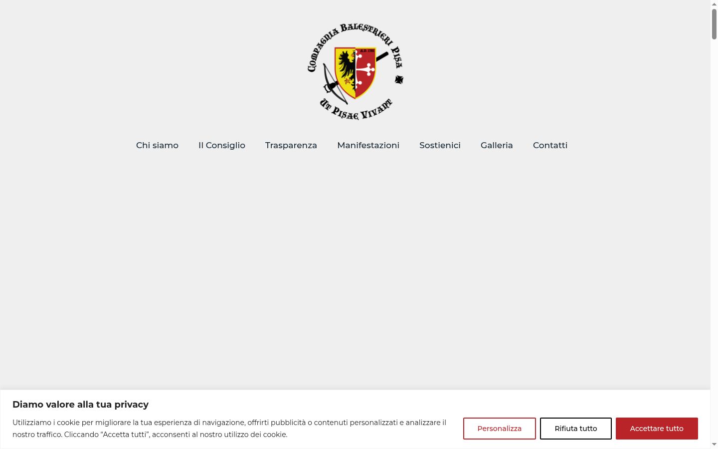 Screenshot van de toestemmingsbanner zoals getoond vóór enige interactie