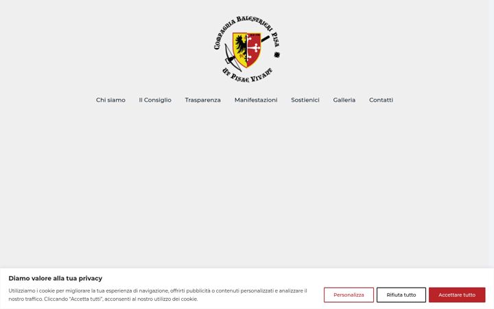 Screenshot van compagniabalestrieridipisa.eu