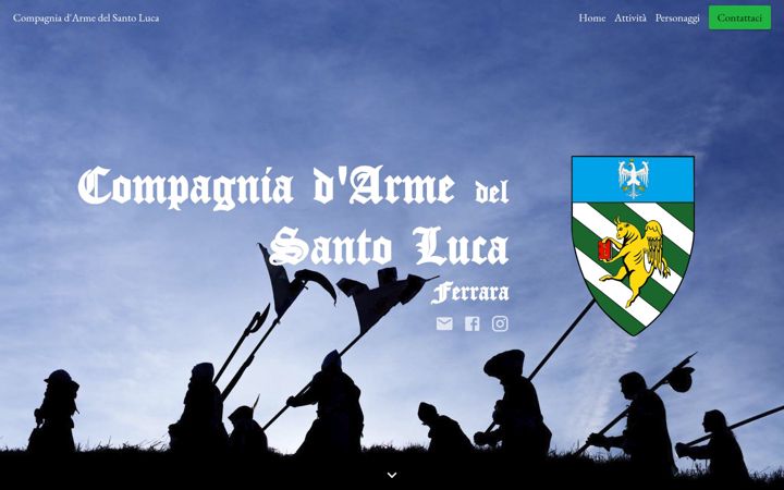 Snimka zaslona za compagniadarmedelsantoluca.it