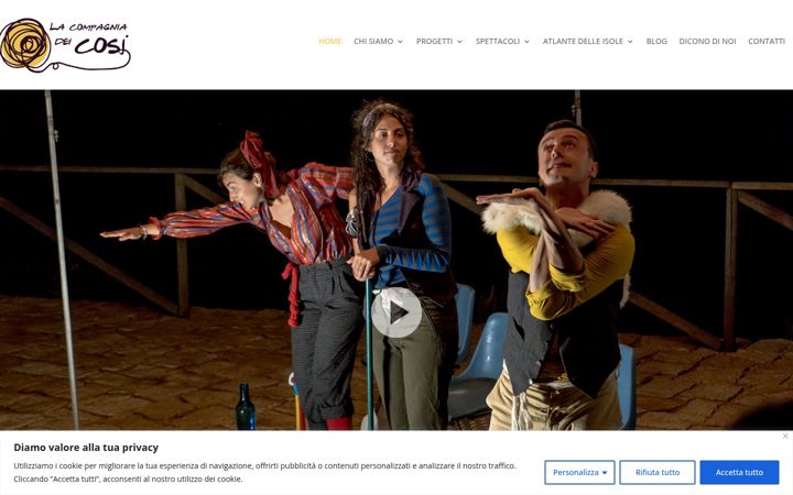 Screenshot of compagniadeicosi.it