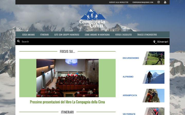 Екранна снимка на compagniadellacima.it