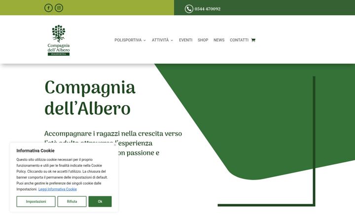 Екранна снимка на compagniadellalbero.it