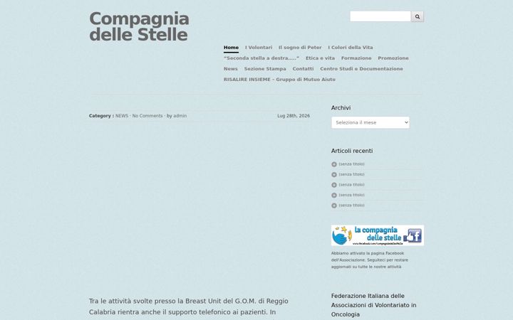 Screenshot of compagniadellestelle.eu