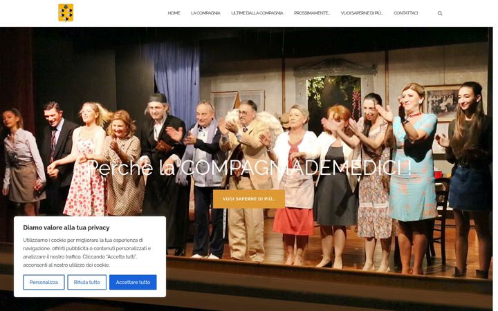 Snimka zaslona za compagniademedici.it