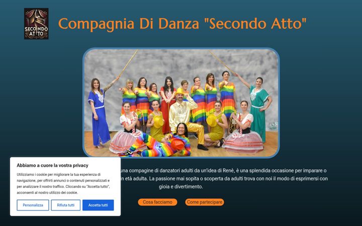 Screenshot of compagnialarabafenice.com