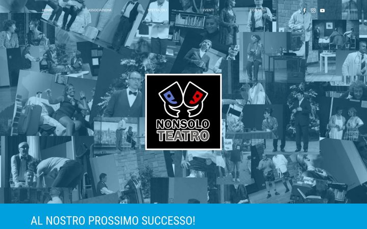 Screenshot of compagnianonsoloteatro.com