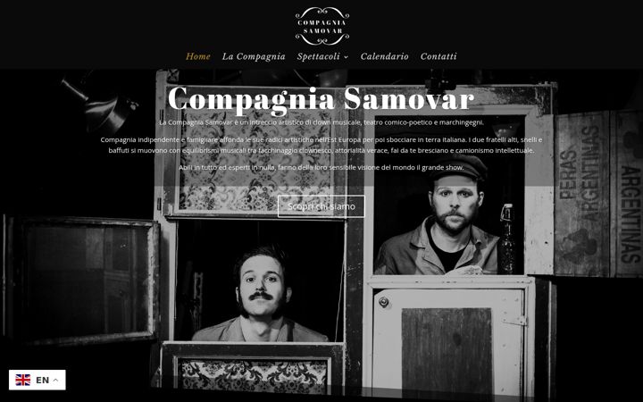 Screenshot of compagniasamovar.it