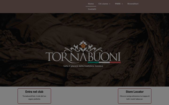 Screenshot ta' compagniatoscanasigari.it