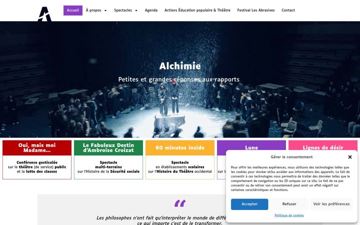 Screenshot ta' compagnie-alchimie.fr