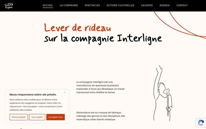 Screenshot ta' compagnie-interligne.fr