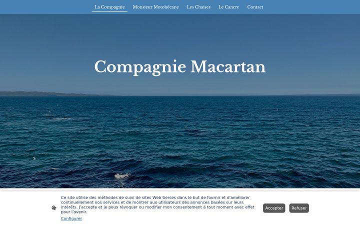 Screenshot ta' compagnie-macartan.fr