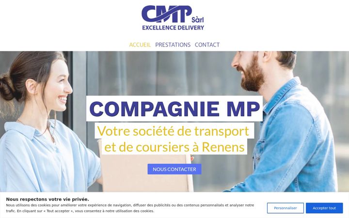Screenshot of compagnie-mp.ch