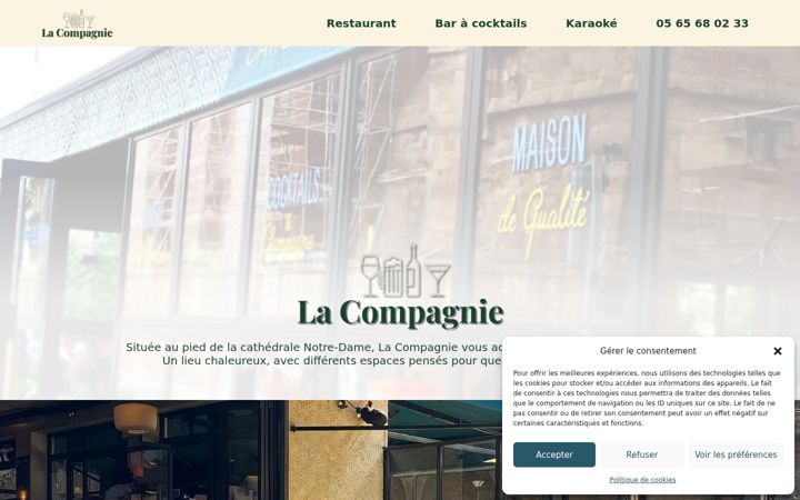 Screenshot ta' compagnie-rodez.fr