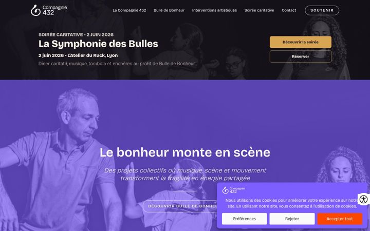 Screenshot ta' compagnie432.fr