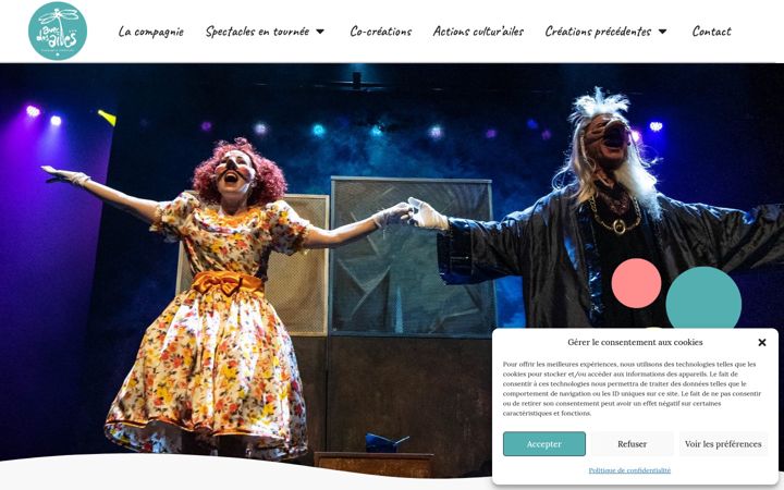 Screenshot of compagnieavecdesailes.com