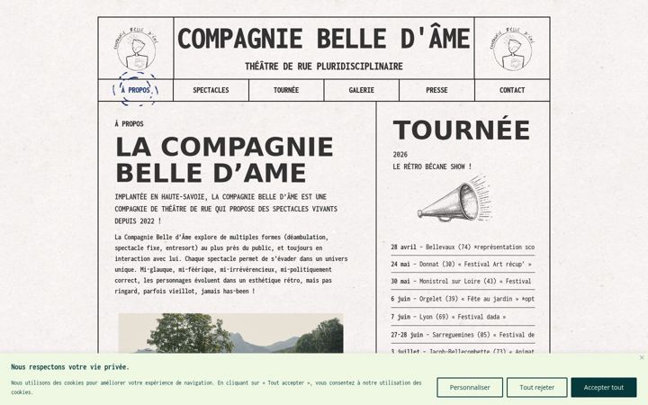 Screenshot ta' compagniebelledame.fr