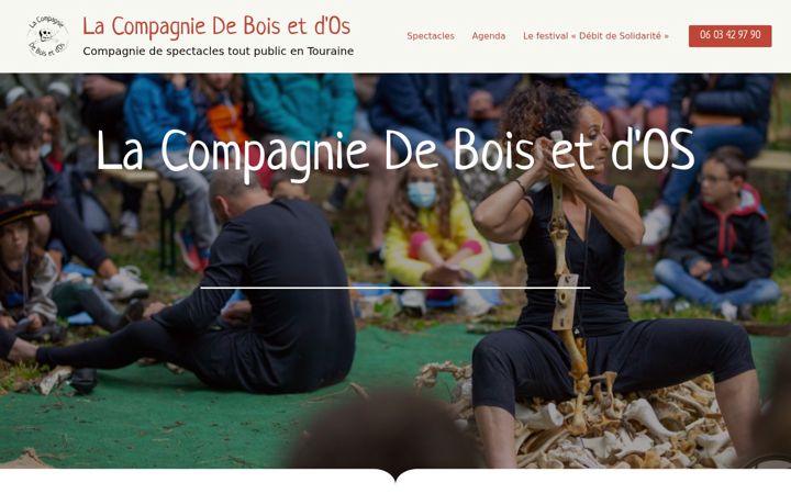 Screenshot ta' compagniedeboisetdos.fr