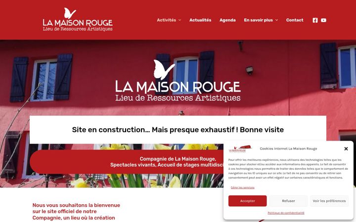 Screenshot ta' compagniedelamaisonrouge.fr