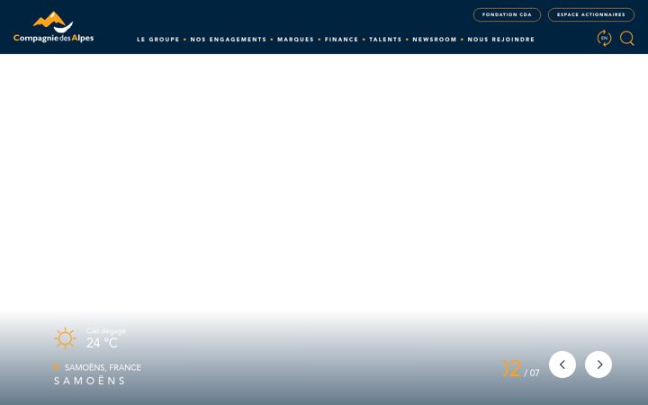 Screenshot of compagniedesalpes.com
