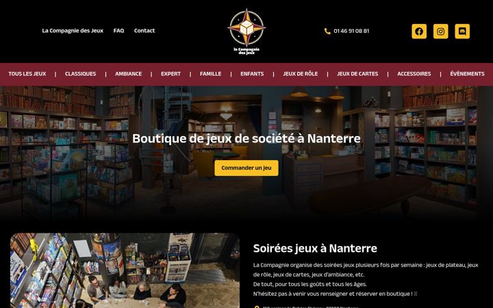 Screenshot ta' compagniedesjeux.fr