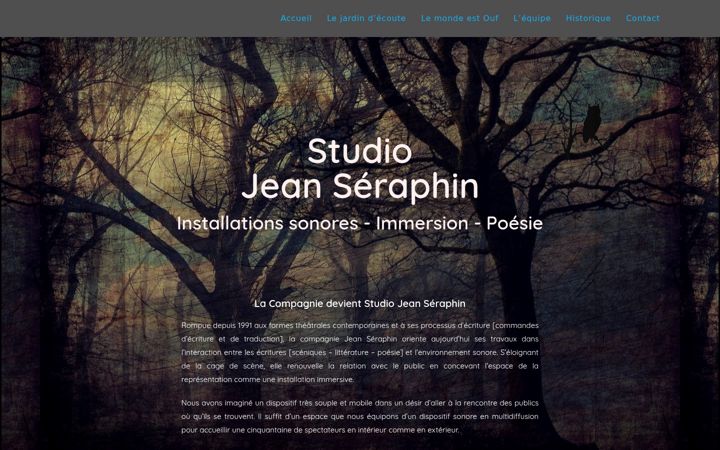 Screenshot of compagniejeanseraphin.org