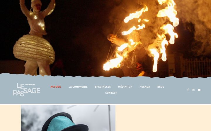Screenshot του compagnielepassage.fr