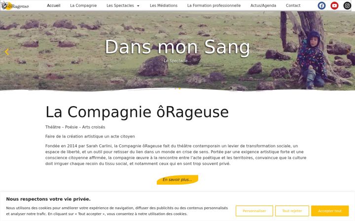 Screenshot of compagnieorageuse.com
