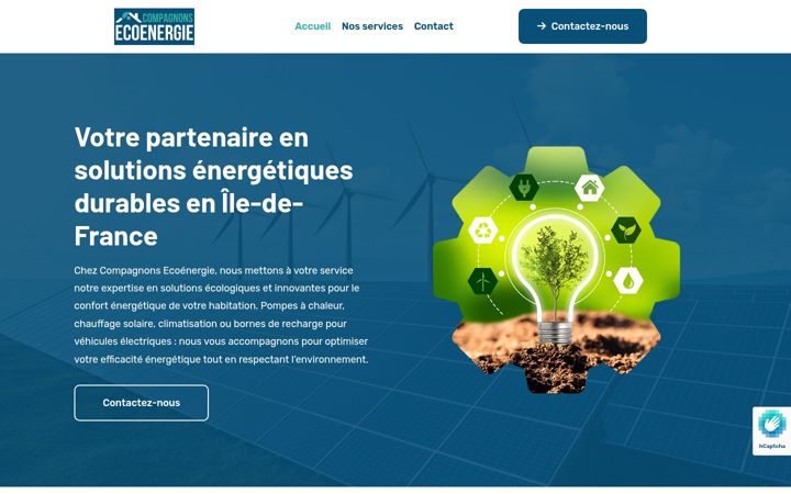 Screenshot of compagnonsecoenergie.com