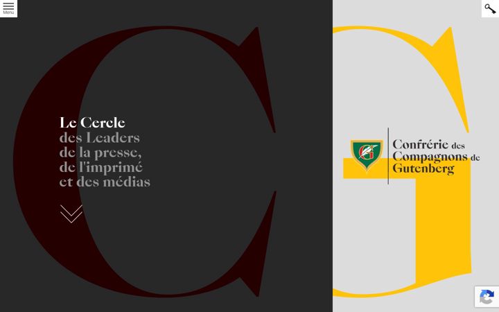 Captură de ecran a compagnonsgutenberg.org
