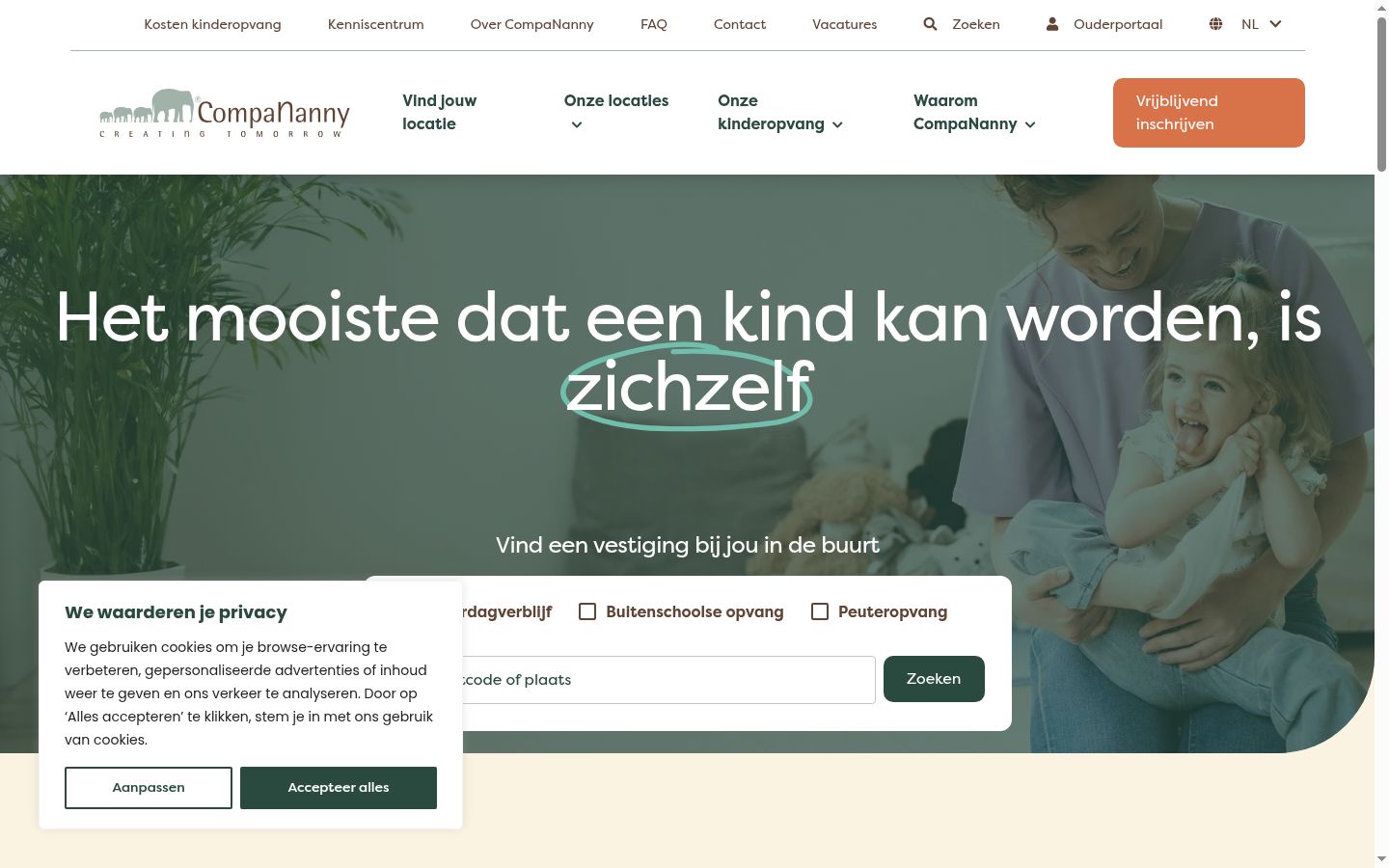 Screenshot tal-banner tal-kunsens muri qabel kwalunkwe interazzjoni