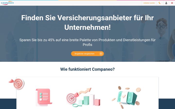Screenshot of companeo.ch