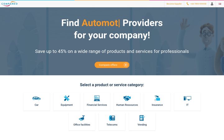 Screenshot of companeo.co.uk