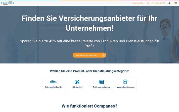 Screenshot of companeo.de