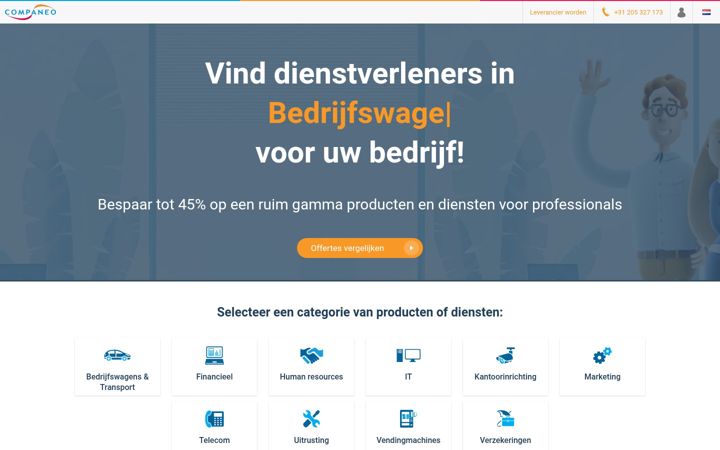 Screenshot of companeo.nl