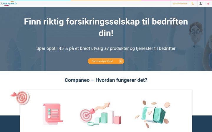 Screenshot of companeo.no