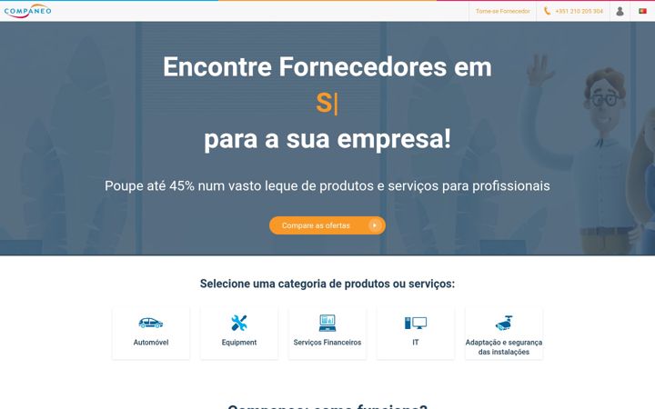 Screenshot of companeo.pt
