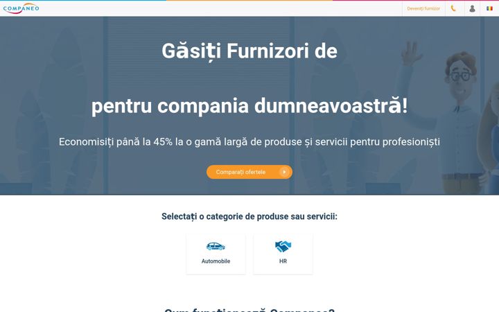 Screenshot of companeo.ro