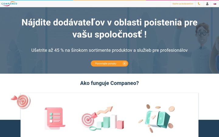 Screenshot of companeo.sk
