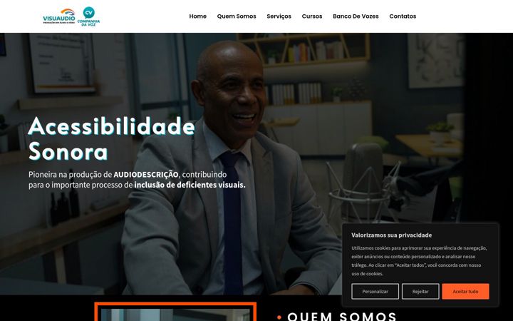 Screenshot of companhiadavoz.com.br
